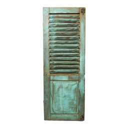 Drewniana okiennica Vintage dwustronna dwukolorowa 112x40cm